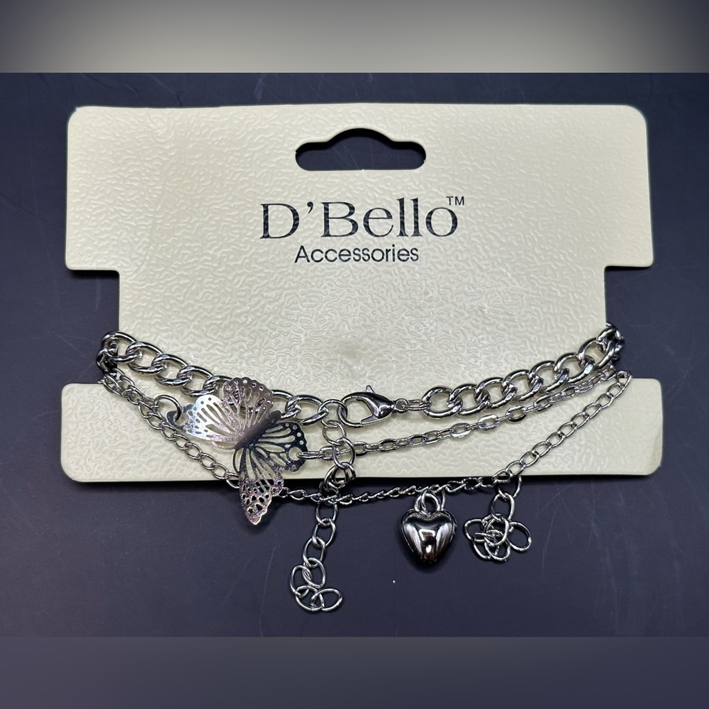 NEW!! D’Bello Silver Bracelet Set